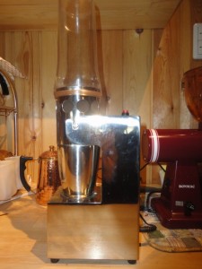 コーヒーの微粉を取る機械チャフノン